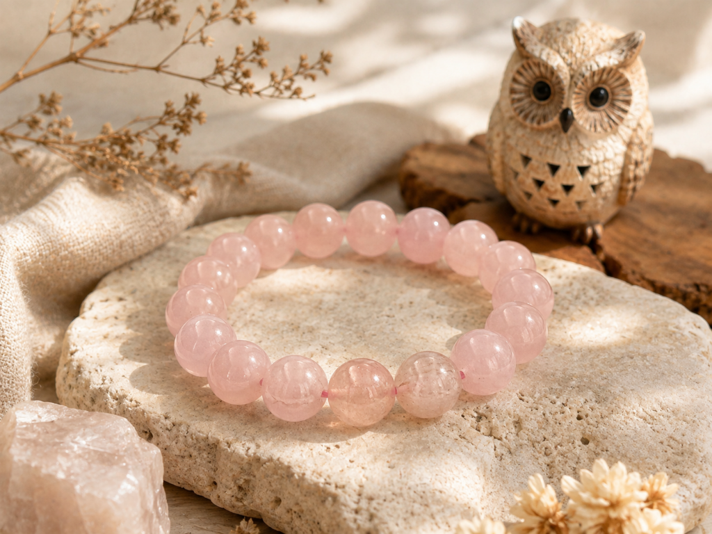 สร้อยข้อมือ Rose Quartz
