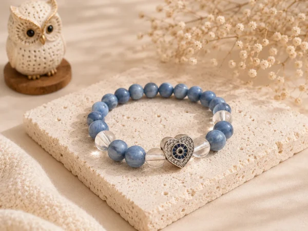 สร้อยข้อมือ Blue Kyanite / นกฮูก ริมโขง online store สร้อยข้อมือ Blue Kyanite