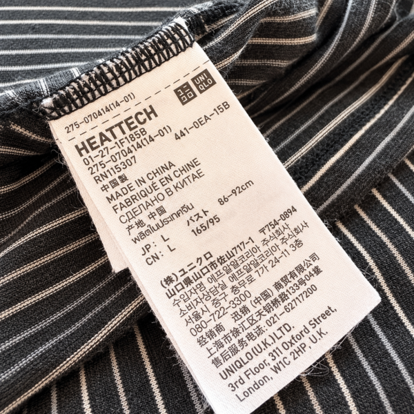 เสื้อยืดคอกลม HEATTECH แขนยาว UNIQLO