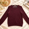 สเวตเตอร์แขนยาว ผ้าแคชเมียร์ผสม UNIQLO 