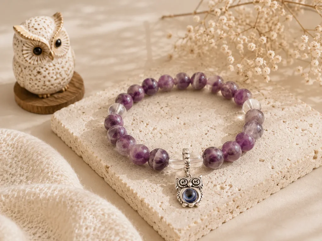 สร้อยข้อมือ Chevron Amethyst