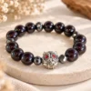 Garnet (โกเมน) คั่น Hematite แต่งชาร์มมู “พญานกถึดทือ” ครูบาเต่า