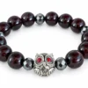 Garnet (โกเมน) คั่น Hematite แต่งชาร์มมู “พญานกถึดทือ” ครูบาเต่า