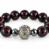 Garnet (โกเมน) คั่น Hematite แต่งชาร์มมู “พญานกถึดทือ” ครูบาเต่า