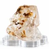 คริสตัลควอตซ์อำพันบนฐานใส แร่ควอตซ์ธรรมชาติ (Natural Quartz) พร้อมฐานอะคริลิก