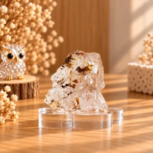 แร่ควอตซ์ธรรมชาติ (Natural Quartz) พร้อมฐานอะคริลิก