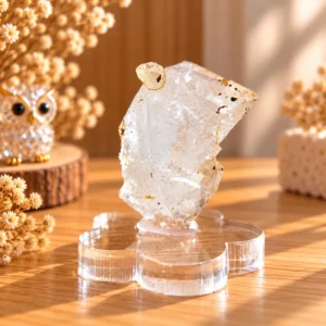 แร่ควอตซ์ธรรมชาติ (Natural Quartz) พร้อมฐานอะคริลิก